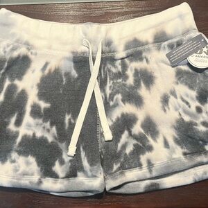 J. America Women's Tie-Dye Shorts - Black and White size medium NWT
